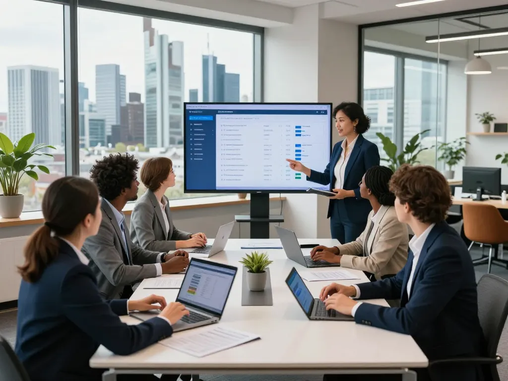 Immobilienmakler arbeiten in Frankfurt zusammen und zeigen das Teamwork und die Marktanalysen der Immobilienmakler Frankfurt Dornbusch.