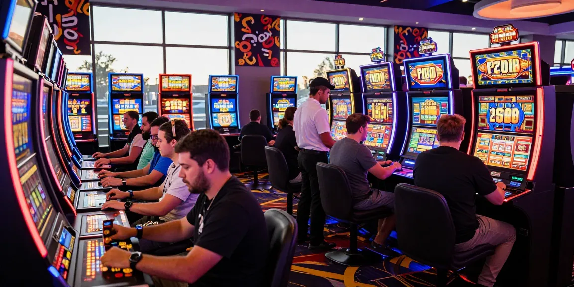Experience the excitement of สล็อตเว็บตรง gaming with diverse players and vibrant slot machines.