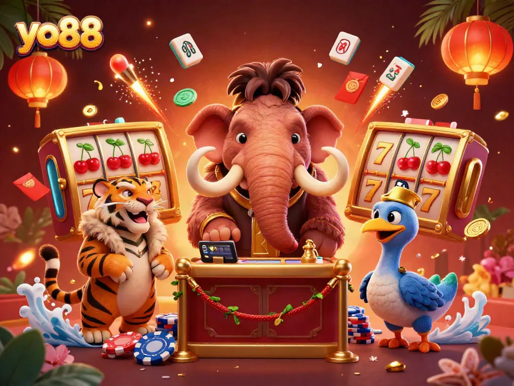 Players enjoy thrilling yo88 casino games with exciting characters and vibrant elements.