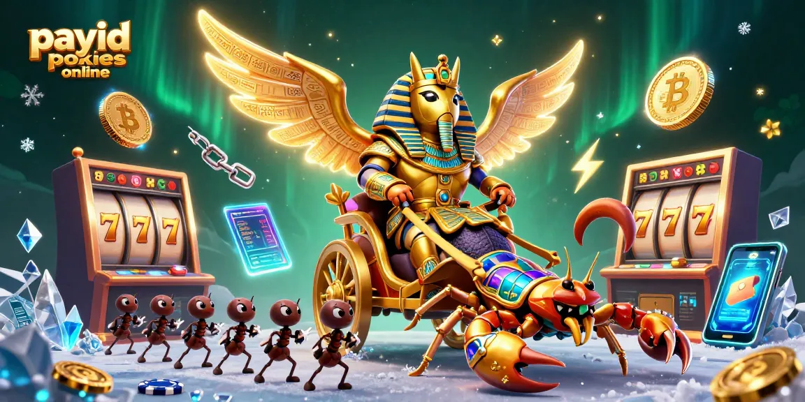 Experience the thrill of payid pokies online with dynamic characters and exciting game elements in a lively casino scene.